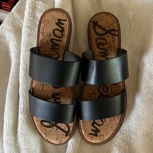 Last chance!! NWOT black  2 strap Sam Edelman slides, size 10